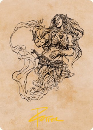 Djinni Windseer (Showcase) Art Card (Gold-Stamped Signature) [Dungeons & Dragons: Adventures in the Forgotten Realms Art Series] | Empire Gaming NC