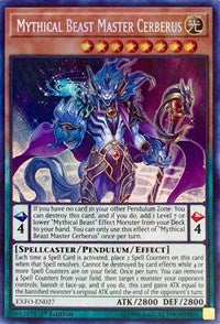 Mythical Beast Master Cerberus [EXFO-EN027] Secret Rare | Empire Gaming NC