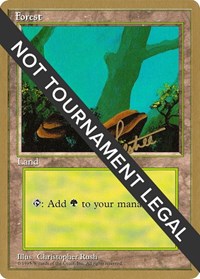 Forest (A) - 1996 Bertrand Lestree (4ED) [World Championship Decks] | Empire Gaming NC