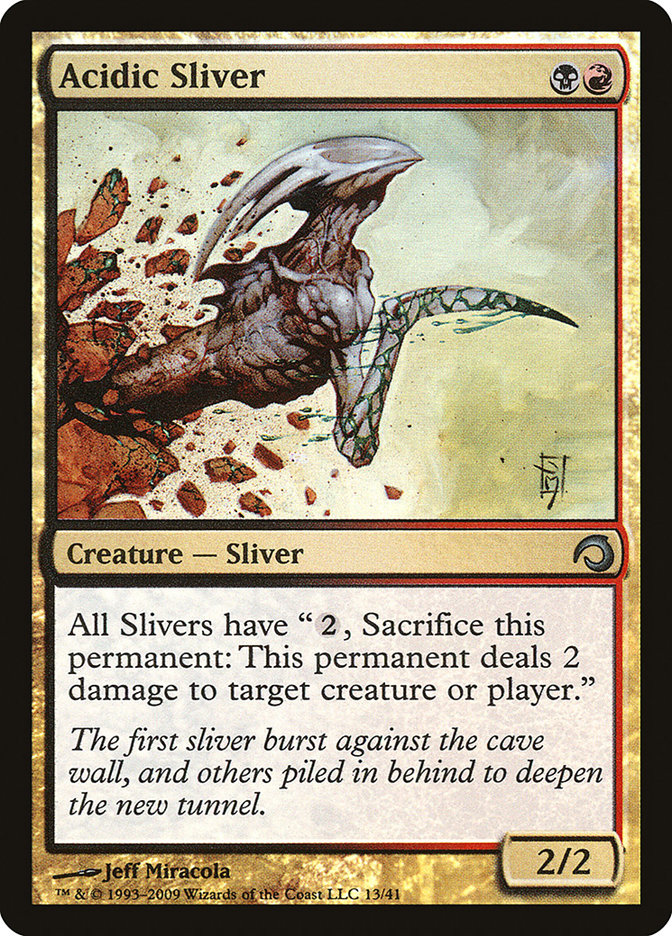 Acidic Sliver [Premium Deck Series: Slivers] | Empire Gaming NC