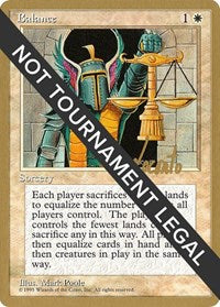 Balance - 1996 Michael Loconto (4ED) [World Championship Decks] | Empire Gaming NC