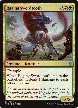 Raging Swordtooth [Ixalan] | Empire Gaming NC