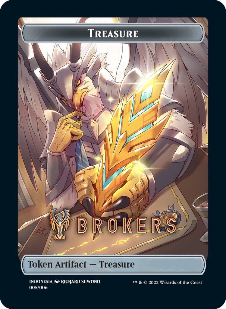 Treasure Token (Brokers) (Southeast Asia Artists) [Streets of New Capenna Tokens] | Empire Gaming NC