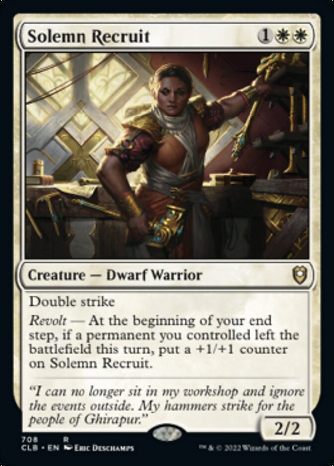 Solemn Recruit [Commander Legends: Battle for Baldur's Gate] | Empire Gaming NC