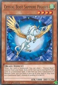 Crystal Beast Sapphire Pegasus [LED2-EN042] Common | Empire Gaming NC