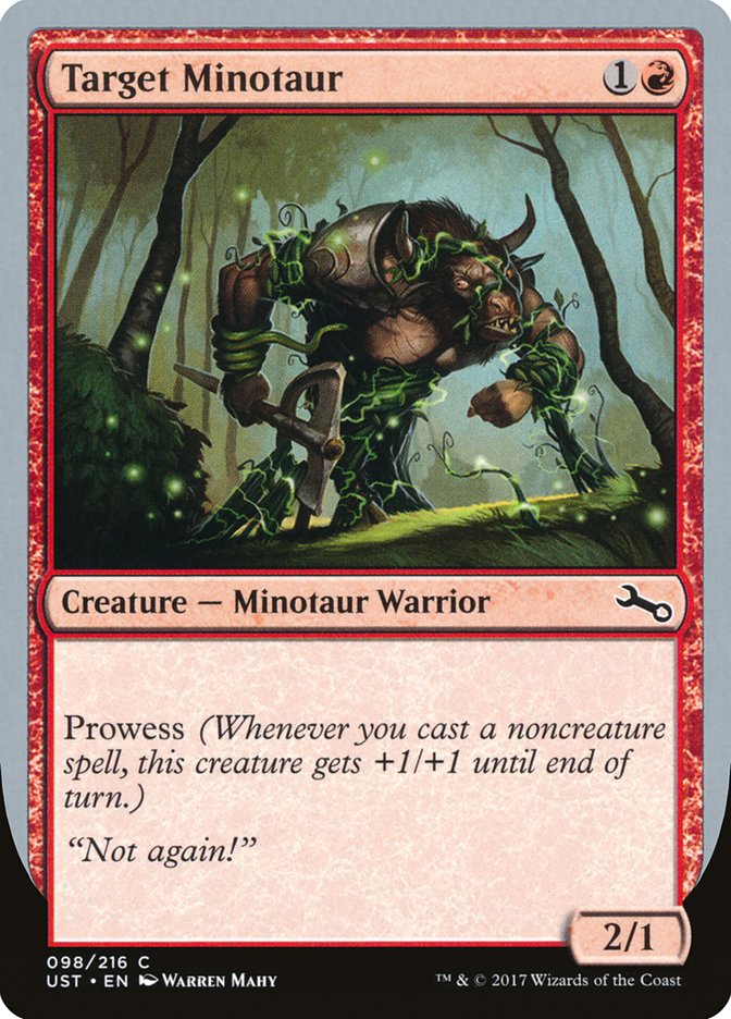 Target Minotaur (Vine Art) [Unstable] | Empire Gaming NC