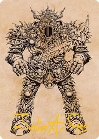 Iron Golem (Showcase) Art Card (Gold-Stamped Signature) [Dungeons & Dragons: Adventures in the Forgotten Realms Art Series] | Empire Gaming NC