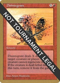 Disintegrate - 1997 Paul McCabe (5ED) [World Championship Decks] | Empire Gaming NC