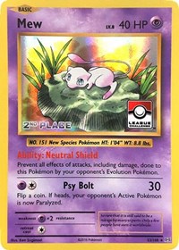 Mew - 53/108 (League Promo) [2nd Place] (53) [League & Championship Cards] | Empire Gaming NC