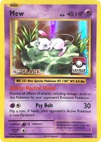 Mew - 53/108 (League Promo) [4th Place] (53) [League & Championship Cards] | Empire Gaming NC