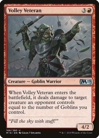 Volley Veteran [Core Set 2019] | Empire Gaming NC