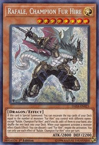 Rafale, Champion Fur Hire [DASA-EN023] Secret Rare | Empire Gaming NC