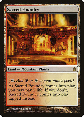 Sacred Foundry [Ravnica: City of Guilds] | Empire Gaming NC