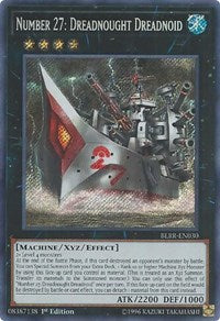 Number 27: Dreadnought Dreadnoid [BLRR-EN030] Secret Rare | Empire Gaming NC