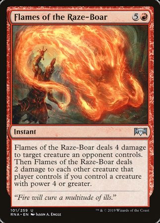 Flames of the Raze-Boar [Ravnica Allegiance] | Empire Gaming NC