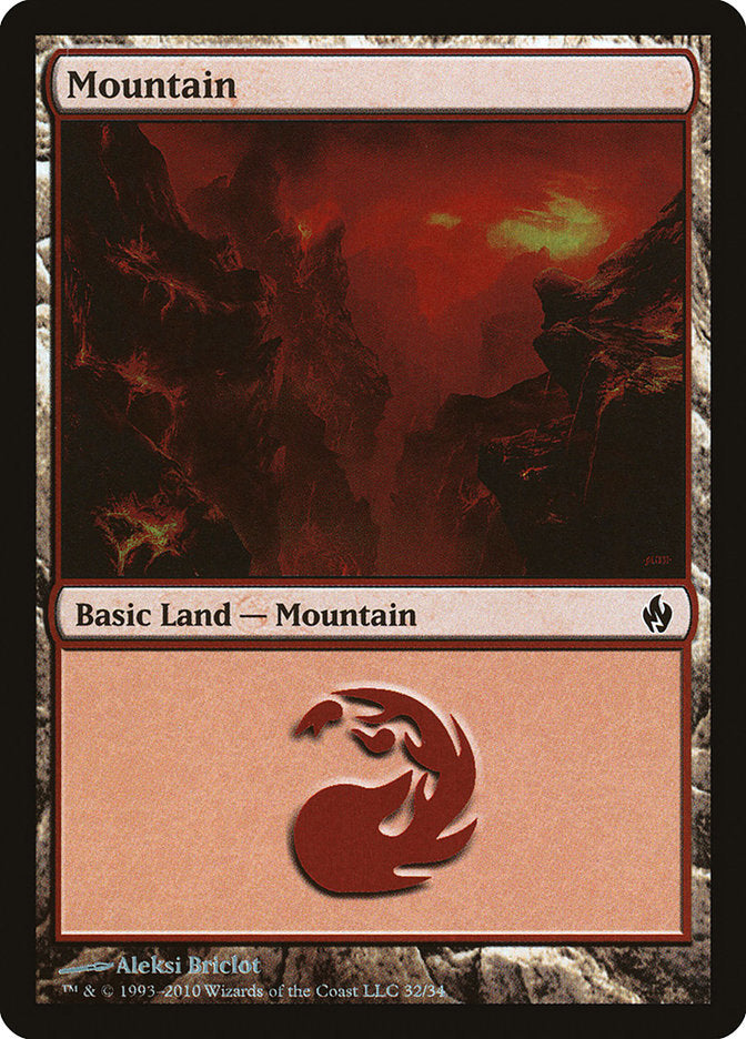 Mountain (32) [Premium Deck Series: Fire and Lightning] | Empire Gaming NC