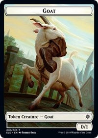 Goat // Food (17) Double-sided Token [Throne of Eldraine Tokens] | Empire Gaming NC