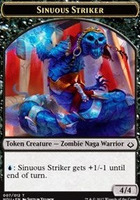 Sinuous Striker // Zombie Double-sided Token [Hour of Devastation Tokens] | Empire Gaming NC