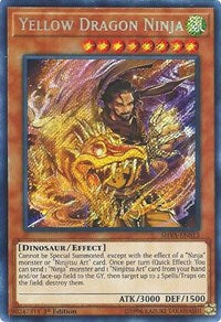 Yellow Dragon Ninja [SHVA-EN013] Secret Rare | Empire Gaming NC