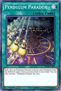 Pendulum Paradox [MP18-EN209] Secret Rare | Empire Gaming NC