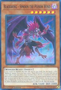 Blackwing - Simoon the Poison Wind [LED3-EN024] Super Rare | Empire Gaming NC