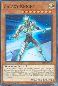 Galaxy Knight [LED3-EN040] Super Rare | Empire Gaming NC