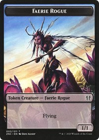 Faerie Rogue // Thopter Double-sided Token [Commander: Zendikar Rising Tokens] | Empire Gaming NC