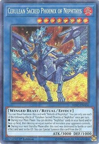 Cerulean Sacred Phoenix of Nephthys [HISU-EN006] Secret Rare | Empire Gaming NC