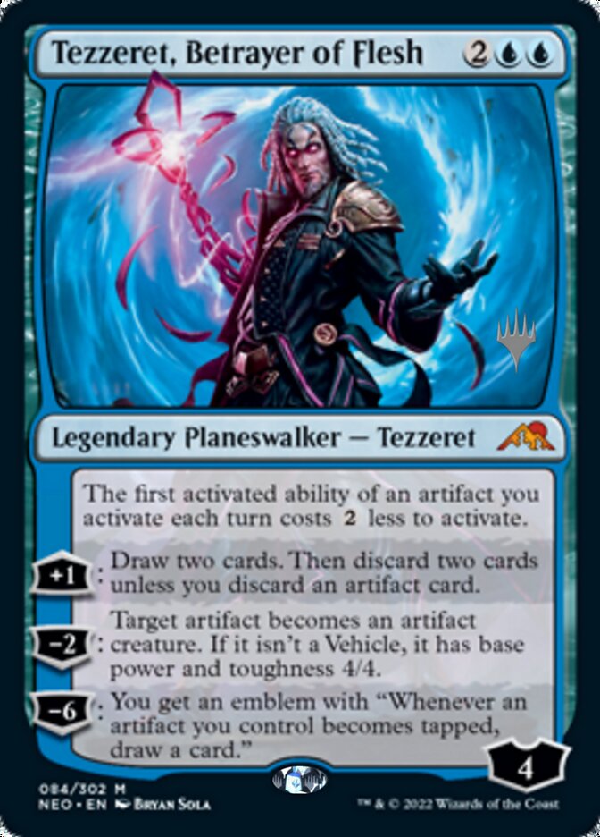 Tezzeret, Betrayer of Flesh (Promo Pack) [Kamigawa: Neon Dynasty Promos] | Empire Gaming NC