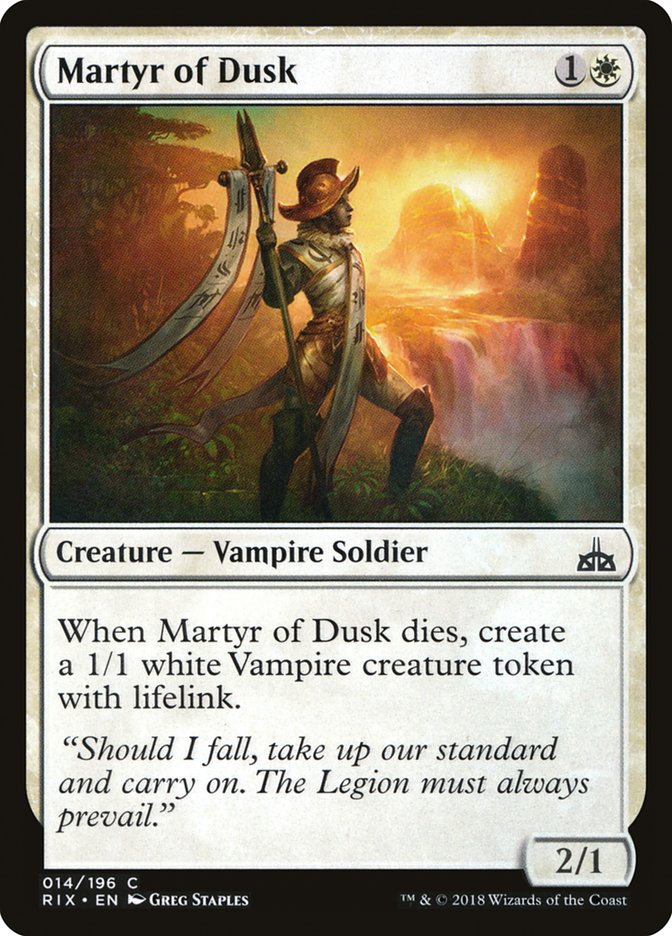 Martyr of Dusk [Rivals of Ixalan] | Empire Gaming NC