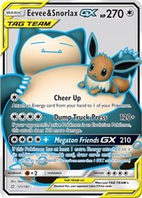 Eevee & Snorlax GX (Full Art) (171) [SM - Team Up] | Empire Gaming NC