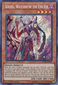 Serziel, Watcher of the Evil Eye [INCH-EN027] Secret Rare | Empire Gaming NC