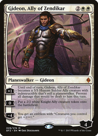 Gideon, Ally of Zendikar [Battle for Zendikar] | Empire Gaming NC