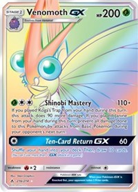 Venomoth GX (Secret) (216) [SM - Unbroken Bonds] | Empire Gaming NC