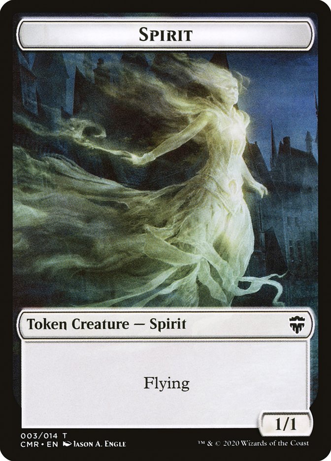 Copy (013) // Spirit Double-sided Token [Commander Legends Tokens] | Empire Gaming NC