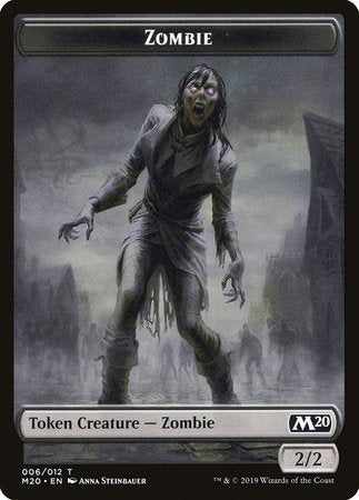 Zombie Token [Core Set 2020 Tokens] | Empire Gaming NC