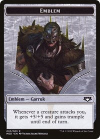 Emblem - Garruk, Apex Predator [Mythic Edition: War of the Spark] | Empire Gaming NC