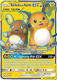 Raichu & Alolan Raichu GX (Full Art) (220/236) [SM - Unified Minds] | Empire Gaming NC