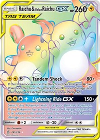 Raichu & Alolan Raichu GX (Secret) (241/236) [SM - Unified Minds] | Empire Gaming NC