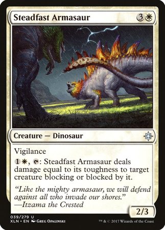 Steadfast Armasaur [Ixalan] | Empire Gaming NC