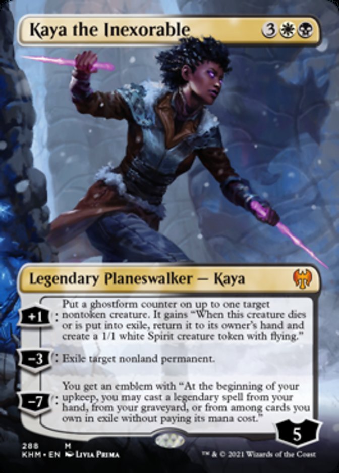 Kaya the Inexorable (Borderless) [Kaldheim] | Empire Gaming NC