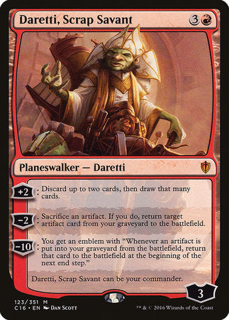 Daretti, Scrap Savant [Commander 2016] | Empire Gaming NC