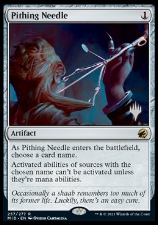 Pithing Needle (Promo Pack) [Innistrad: Midnight Hunt Promos] | Empire Gaming NC