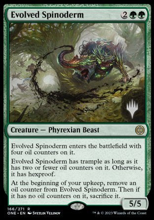 Evolved Spinoderm (Promo Pack) [Phyrexia: All Will Be One Promos] | Empire Gaming NC