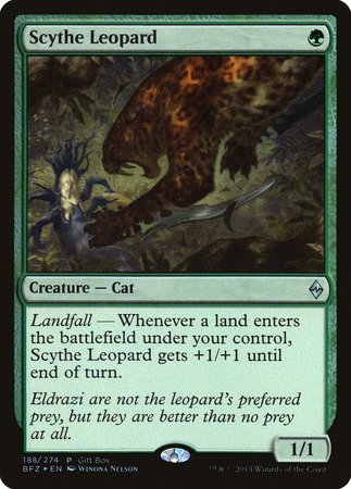 Scythe Leopard (Gift Box) [Battle for Zendikar Promos] | Empire Gaming NC