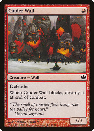 Cinder Wall [Duel Decks: Knights vs. Dragons] | Empire Gaming NC