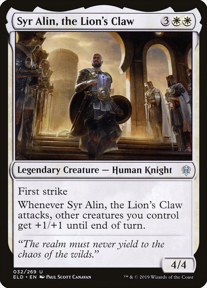 Syr Alin, the Lion's Claw [Throne of Eldraine] | Empire Gaming NC