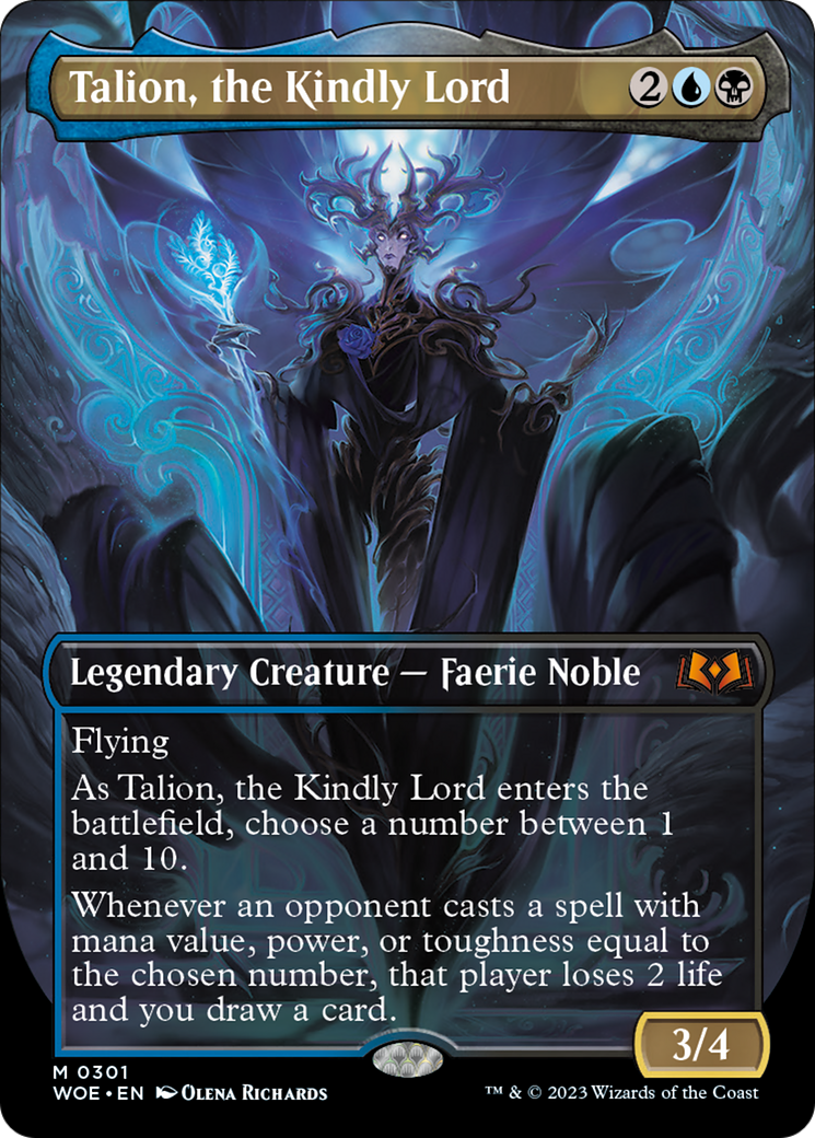 Talion, the Kindly Lord (Borderless Alternate Art) [Wilds of Eldraine] | Empire Gaming NC