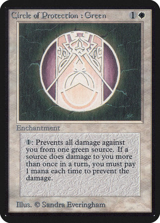 Circle of Protection: Green [Limited Edition Alpha] | Empire Gaming NC