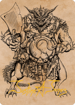 Thrakkus the Butcher Art Card (Gold-Stamped Signature) [Commander Legends: Battle for Baldur's Gate Art Series] | Empire Gaming NC